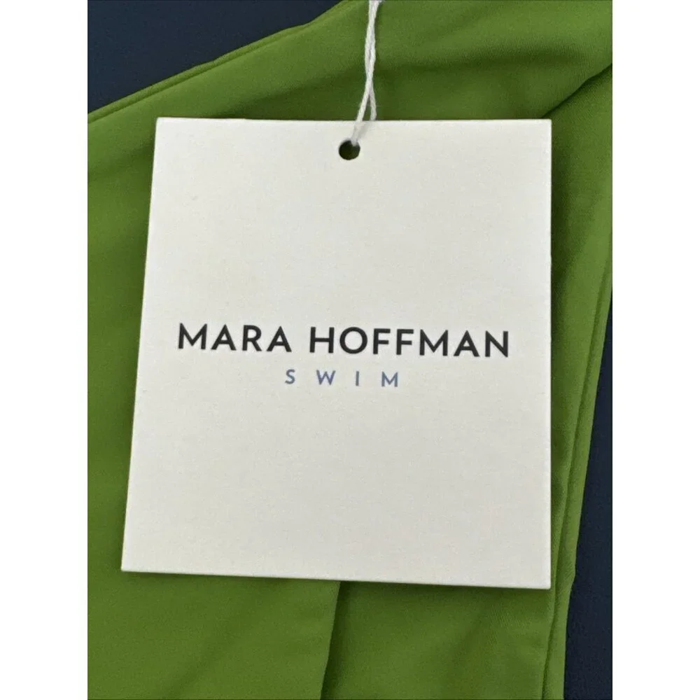 Mara Hoffman Women's L KAY‎ CICORIA Green Bikini Swim Bottom NWT UPF 50+